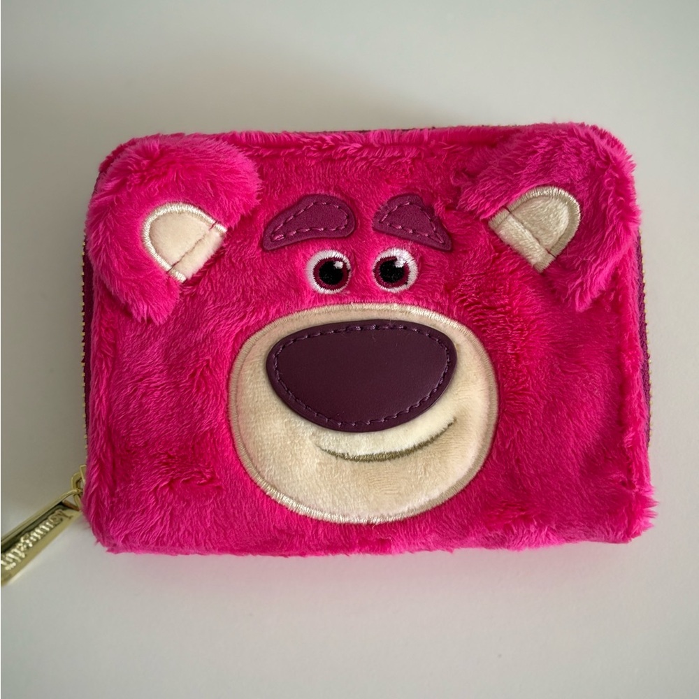 💜LOUNGEFLY- Disney Loungefly Toy Story Lotso Plush Bifold Wallet
